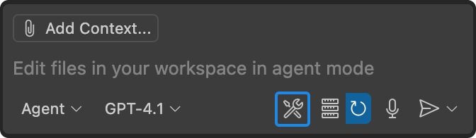 Displaying tools in VSCode