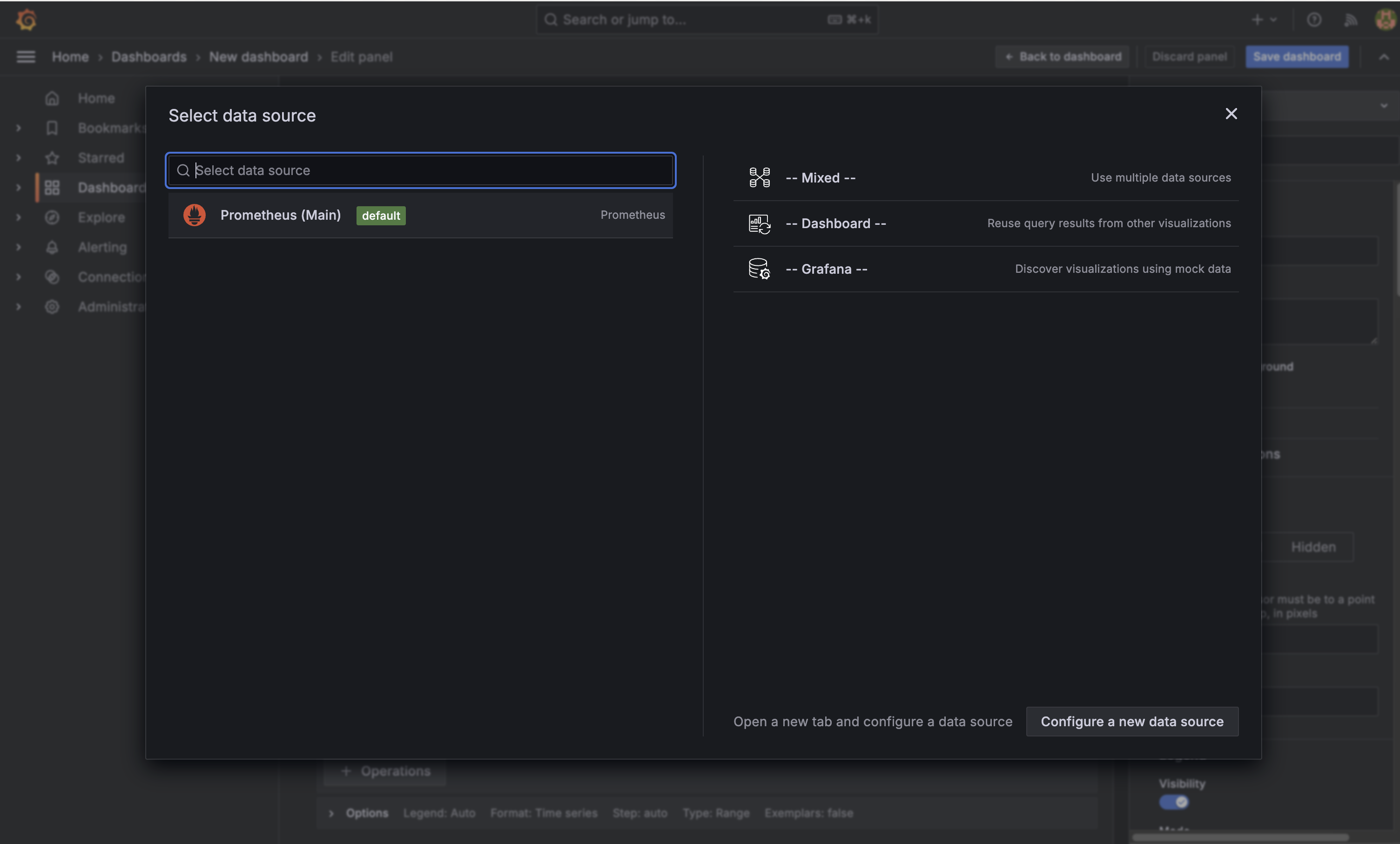 The optional settings screen with the options specified.